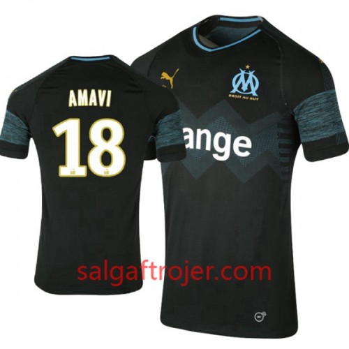 Olympique de Marseille Fodboldtrøjer Amavi 18 Udebanesæt 2018/19 Kort ærmer Olympique de Marseille Fodboldtrøjer Amavi 18 Udebanesæt 2018/19 Kort ærmer